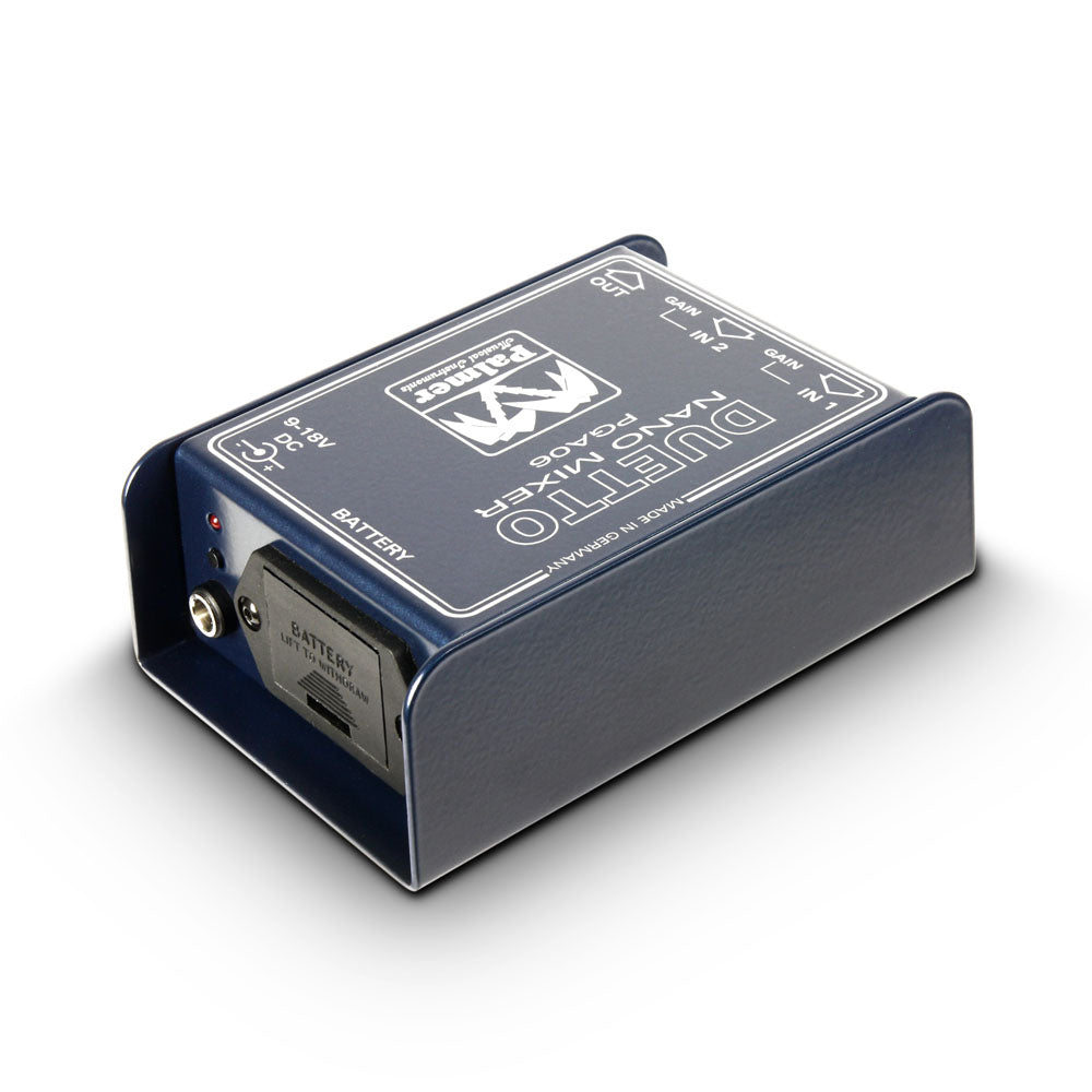 Palmer DUETTO - Nano-mixer för gitarrer och linjesignaler