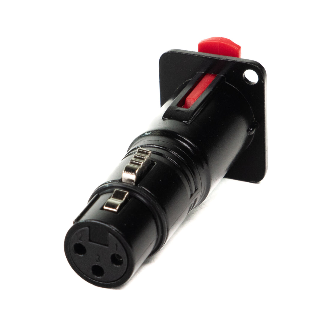 Perfex Jack till XLR Hon Chassi Kontakt (Svart)