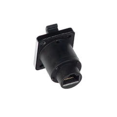 Perfex RJ45 Chassi Kontakt (Svart)