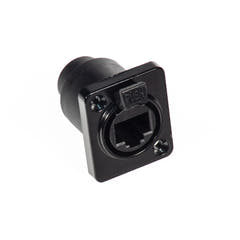 Perfex RJ45 Chassi Kontakt (Svart)