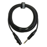 Perfex XLR hona till balanserad tele (3m)