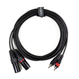 Perfex XLR hane till phono RCA-kabel (6m)