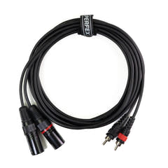 Perfex XLR hane till phono RCA-kabel (3m)