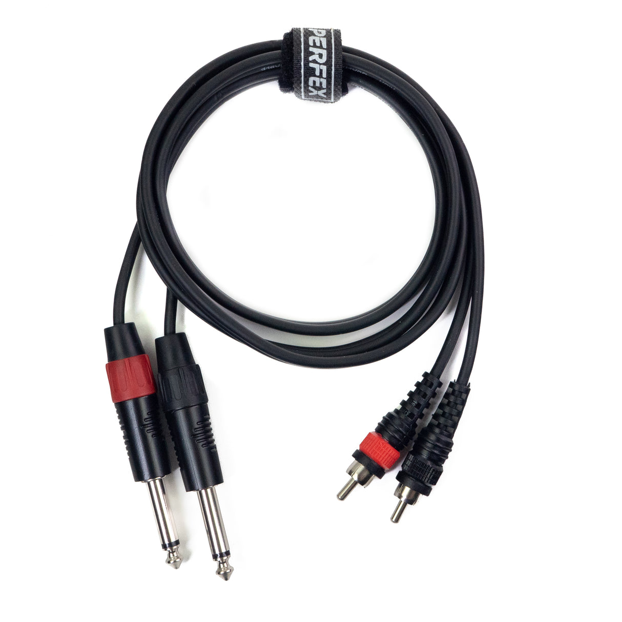 Perfex 2x tele till 2x phono RCA-kabel (1,3m)