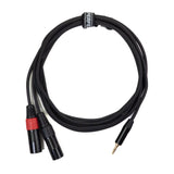 Perfex 2x XLR hane till 3,5mm minitele-kabel (3m)