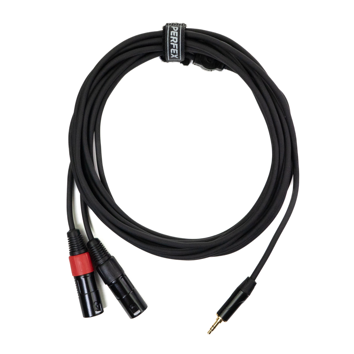 Perfex 2x XLR hane till 3,5mm minitele-kabel (6m)