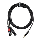 Perfex 2x XLR hane till 3,5mm minitele-kabel (6m)