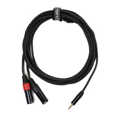 Perfex 2x XLR hane till 3,5mm minitele-kabel (6m)