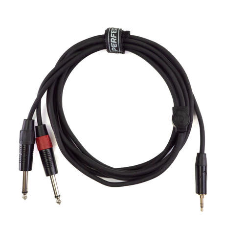 Perfex 2x tele till 3,5mm minitele-kabel (3m)