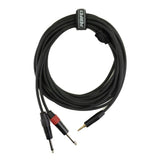 Perfex 2x tele till 3,5mm minitele-kabel (6m)