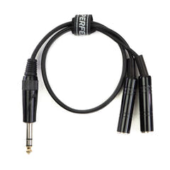 Perfex 6,3mm hörlursdelningskabel (0,5m)