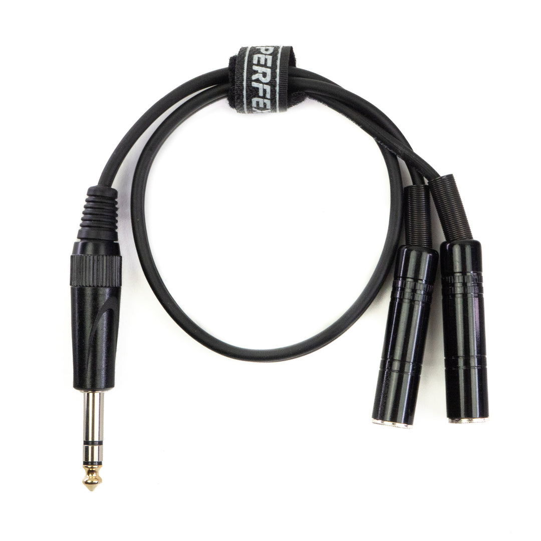 Perfex 6,3mm hörlursdelningskabel (0,5m)