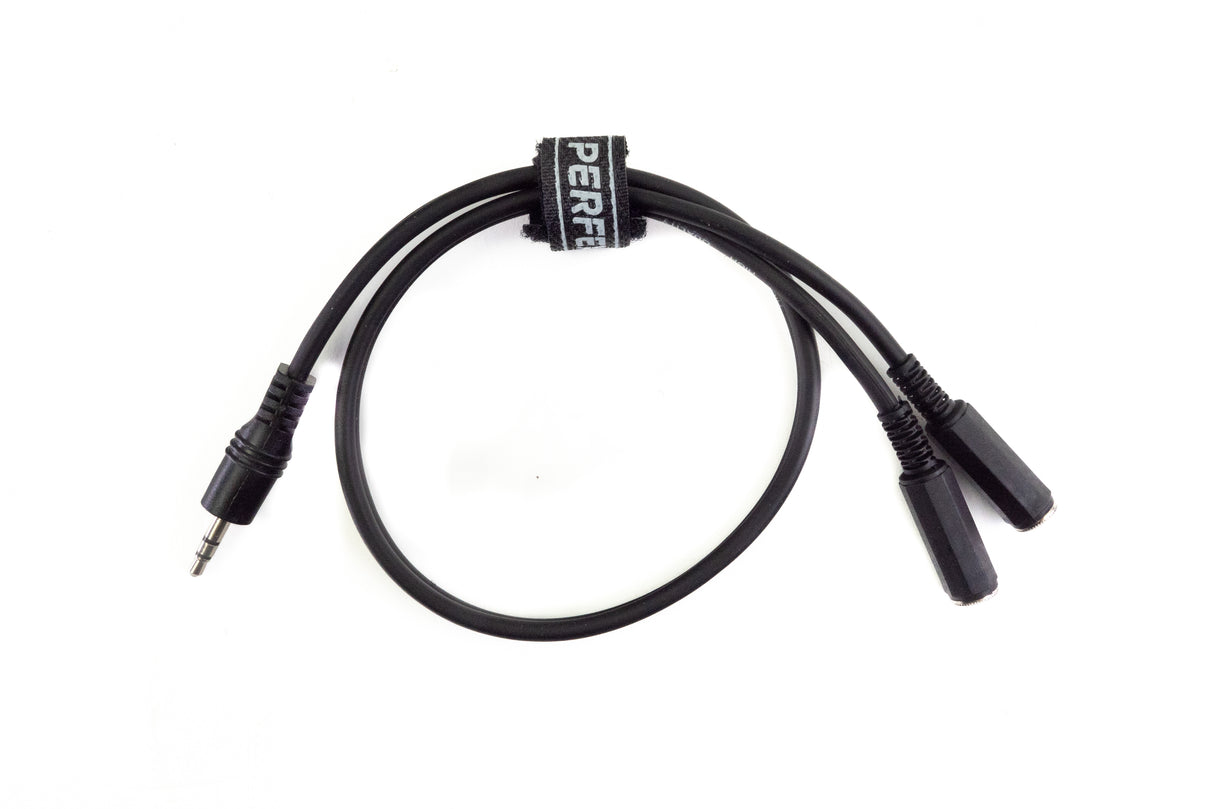 Perfex 3,5mm hörlursdelningskabel (0,5m)