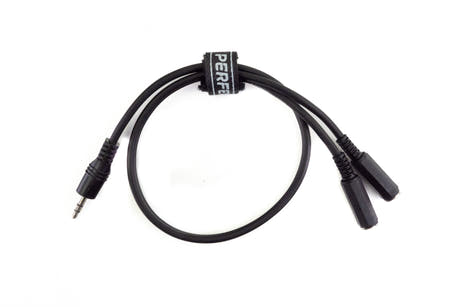Perfex 3,5mm hörlursdelningskabel (0,5m)