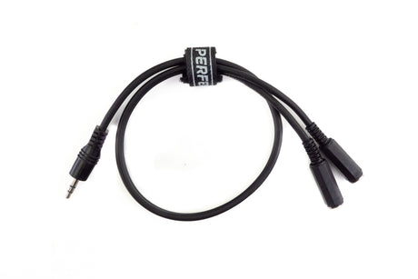 Perfex 3,5mm hörlursdelningskabel (0,5m)