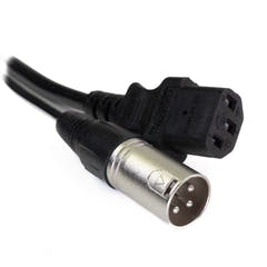 Perfex XLR & IEC strömkabel (Ljud, 5m)