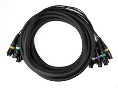 Par-8 multicore XLR hane till XLR hona (10m)