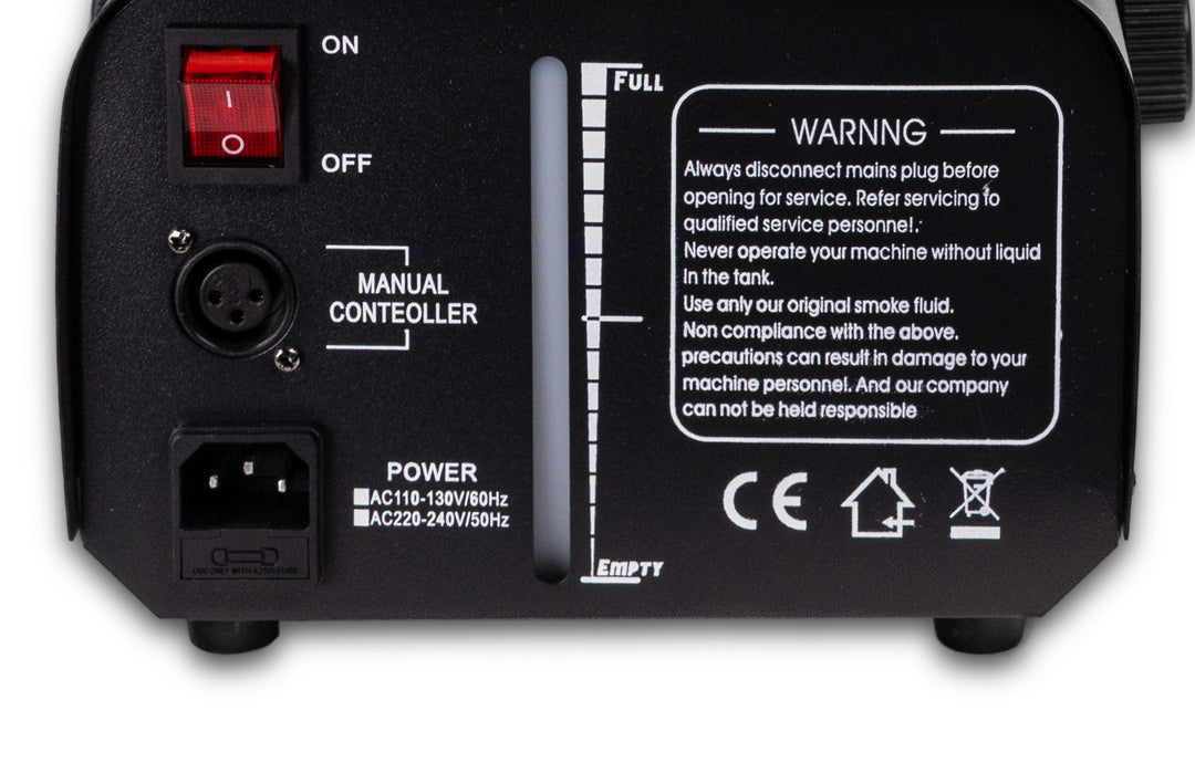 Marconi 1200W 6 LED Rökmaskin Bundle