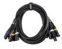 Par-8 multicore XLR hane till XLR hona (5m)