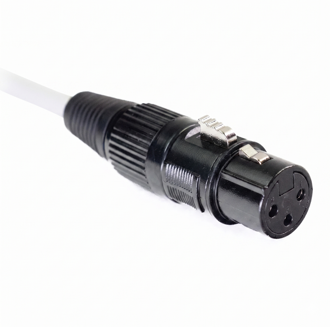Perfex DMX-kabel 3-Pin (1,5m - Vit)