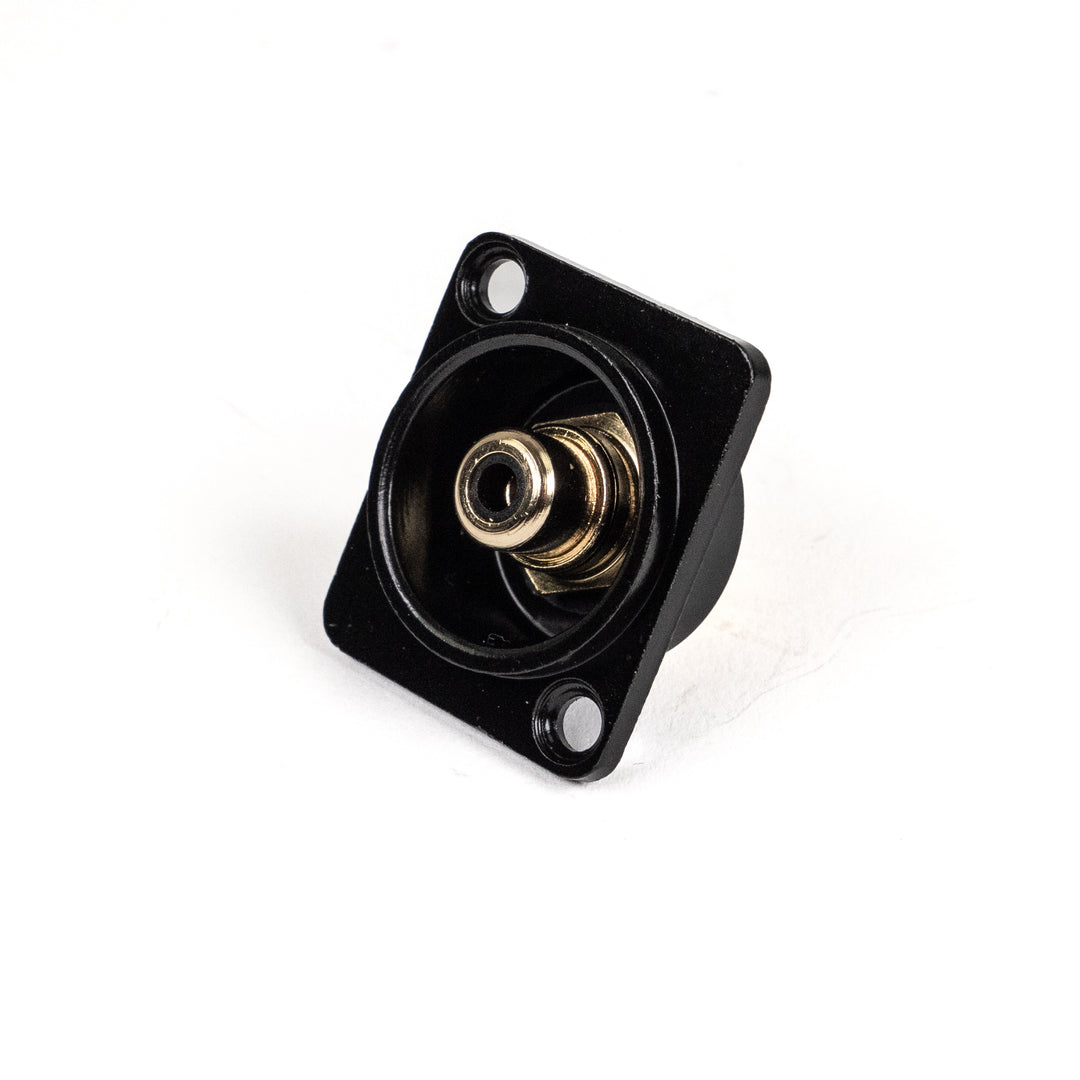 Perfex RCA Phono chassikontakt hona (svart)