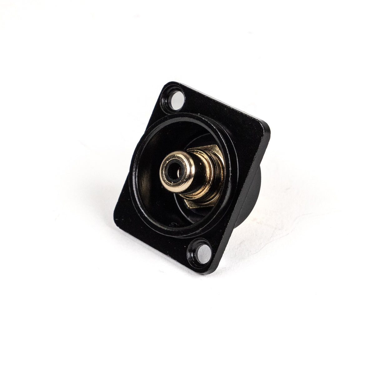 Perfex RCA Phono chassikontakt hona (svart)