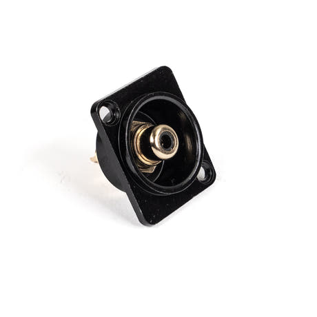Perfex RCA Phono chassikontakt hona (svart)