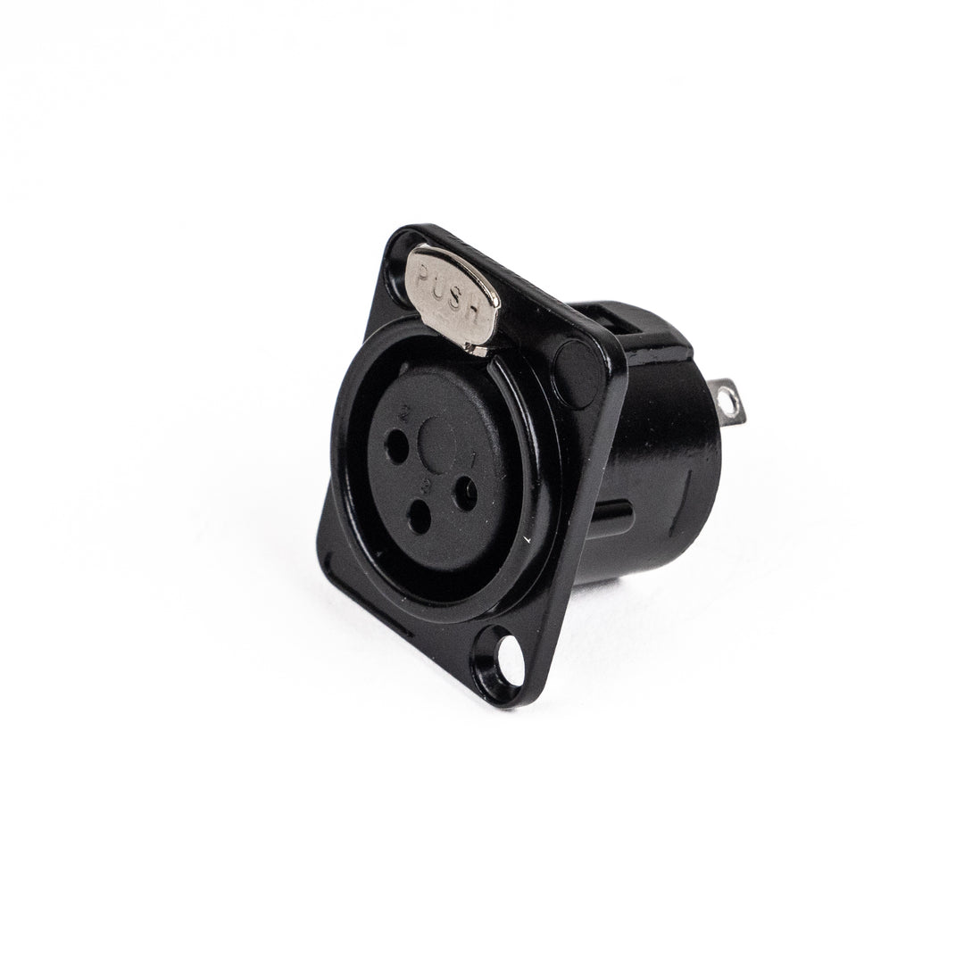 Perfex XLR chassikontakt hona (svart)