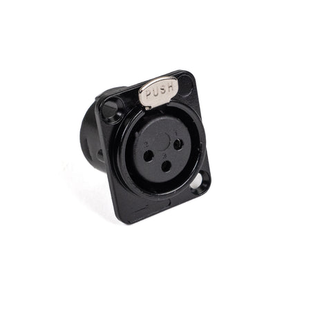 Perfex XLR chassikontakt hona (svart)