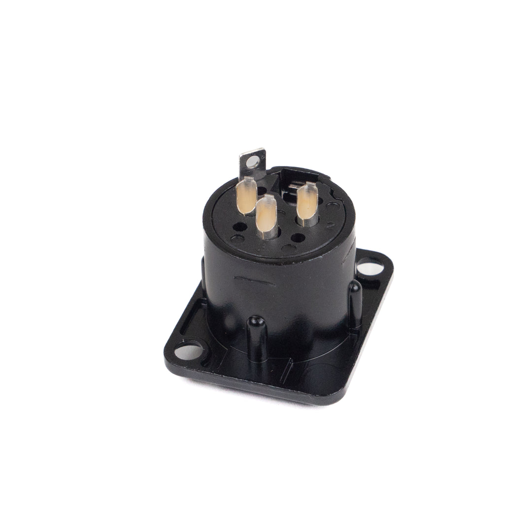Perfex XLR chassikontakt hona (svart)