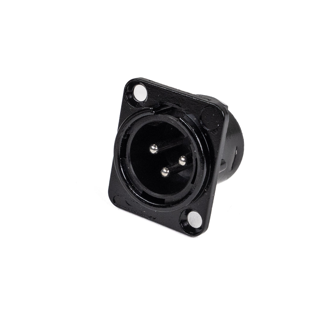 Perfex XLR hane chassikontakt (svart)
