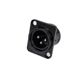Perfex XLR hane chassikontakt (svart)