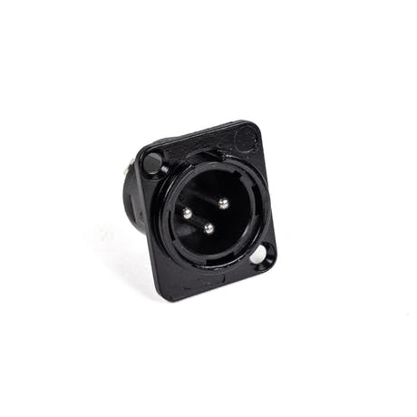 Perfex XLR hane chassikontakt (svart)