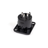 Perfex XLR hane chassikontakt (svart)