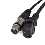 Perfex IEC & XLR Multi-kabel (DMX, 5m)