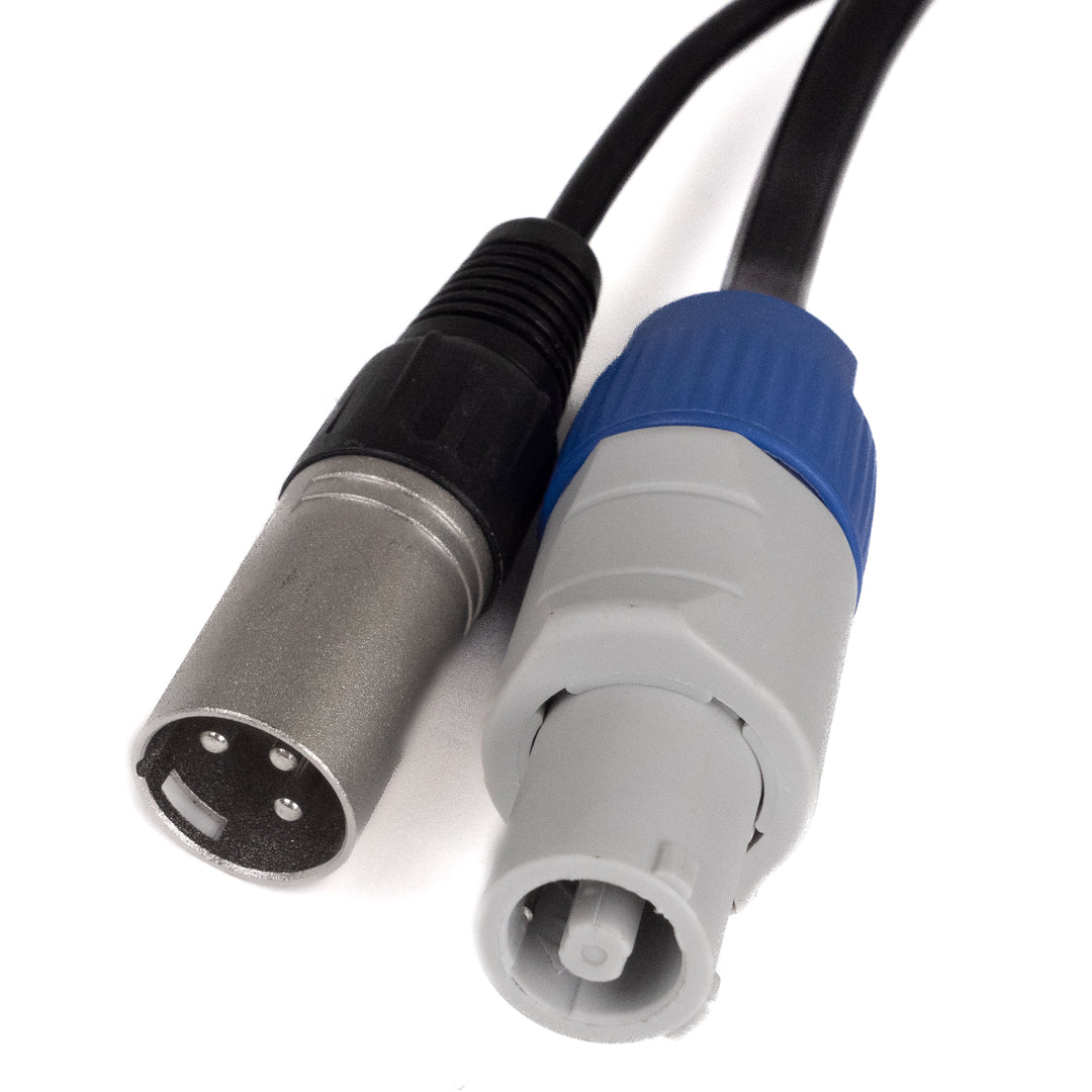 Perfex Powercon & XLR Multi-kabel (DMX, 5m)