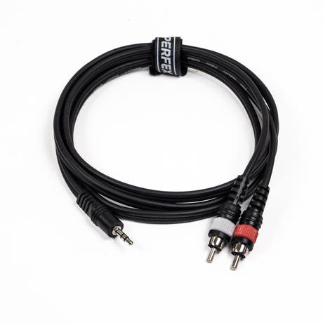 Perfex Minijack till 2 x RCA Phono-adapterkabel (1,5 m)