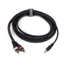 Perfex Minijack till 2x RCA Phono Adapterkabel (3m)
