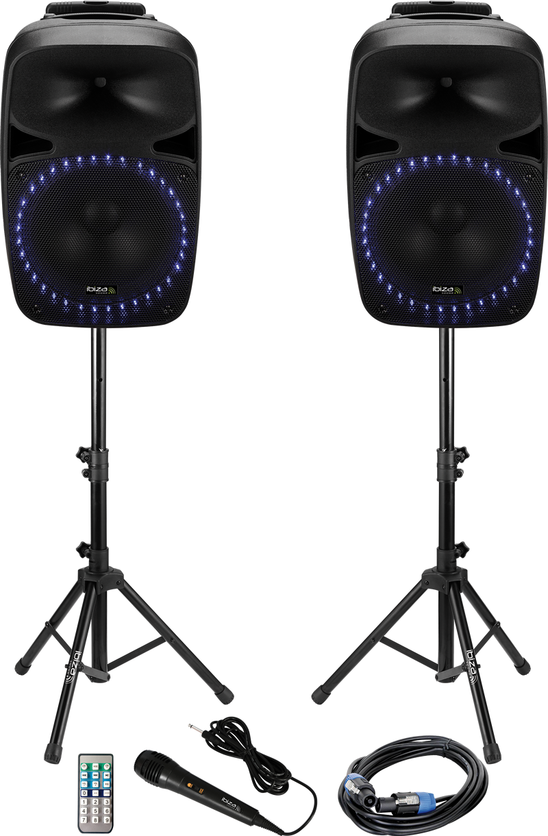 Ibiza ljudsystem med USB/SD-spelare och Bluetooth (15")