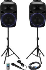 Ibiza ljudsystem med USB/SD-spelare och Bluetooth (15")