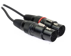 MINIJACK 3,5mm TRS Hane till 2x XLR Hona (1,3m)