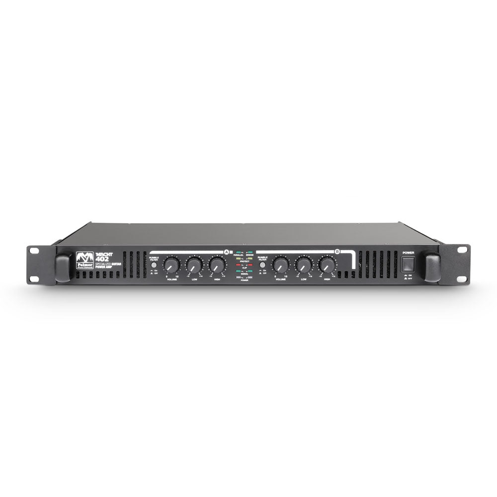 Palmer MACHT 402 - 19" stereo-slutsteg för gitarr