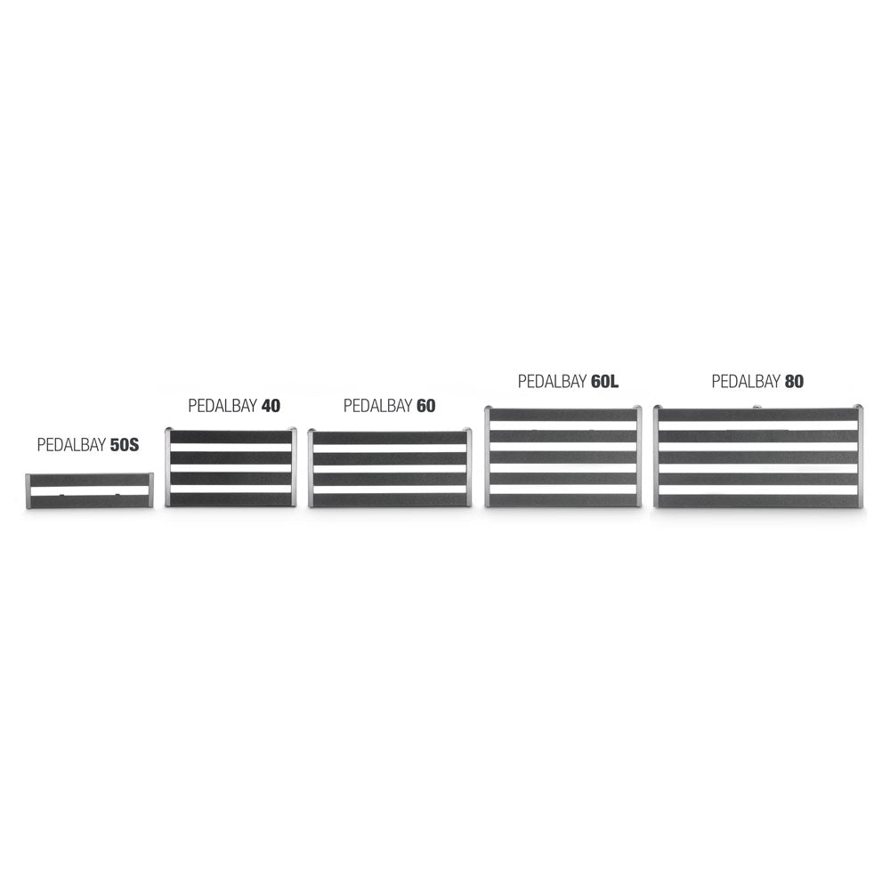 Palmer PEDALBAY® 40 - Lätt pedalboard med variabel konfiguration med skyddande softcase, 45 cm