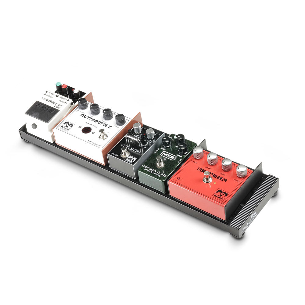 Palmer PEDALBAY® 50 S - Lätt, kompakt pedalboard med skyddande softcase, 50 cm