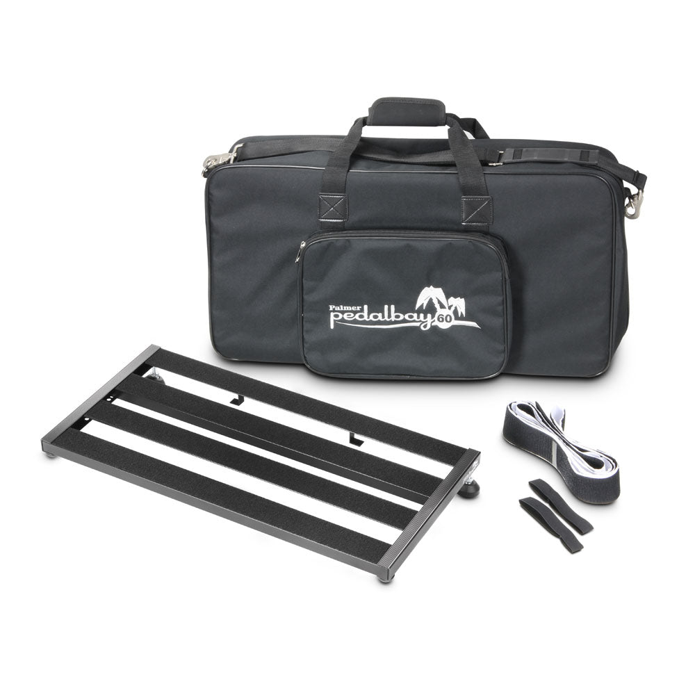 Palmer PEDALBAY® 60 - Lätt, justerbart pedalboard med skyddande softcase, 60 cm