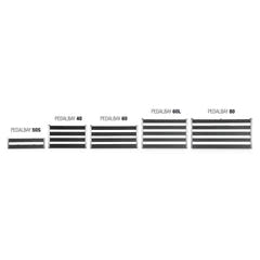 Palmer PEDALBAY® 60 - Lätt, justerbart pedalboard med skyddande softcase, 60 cm