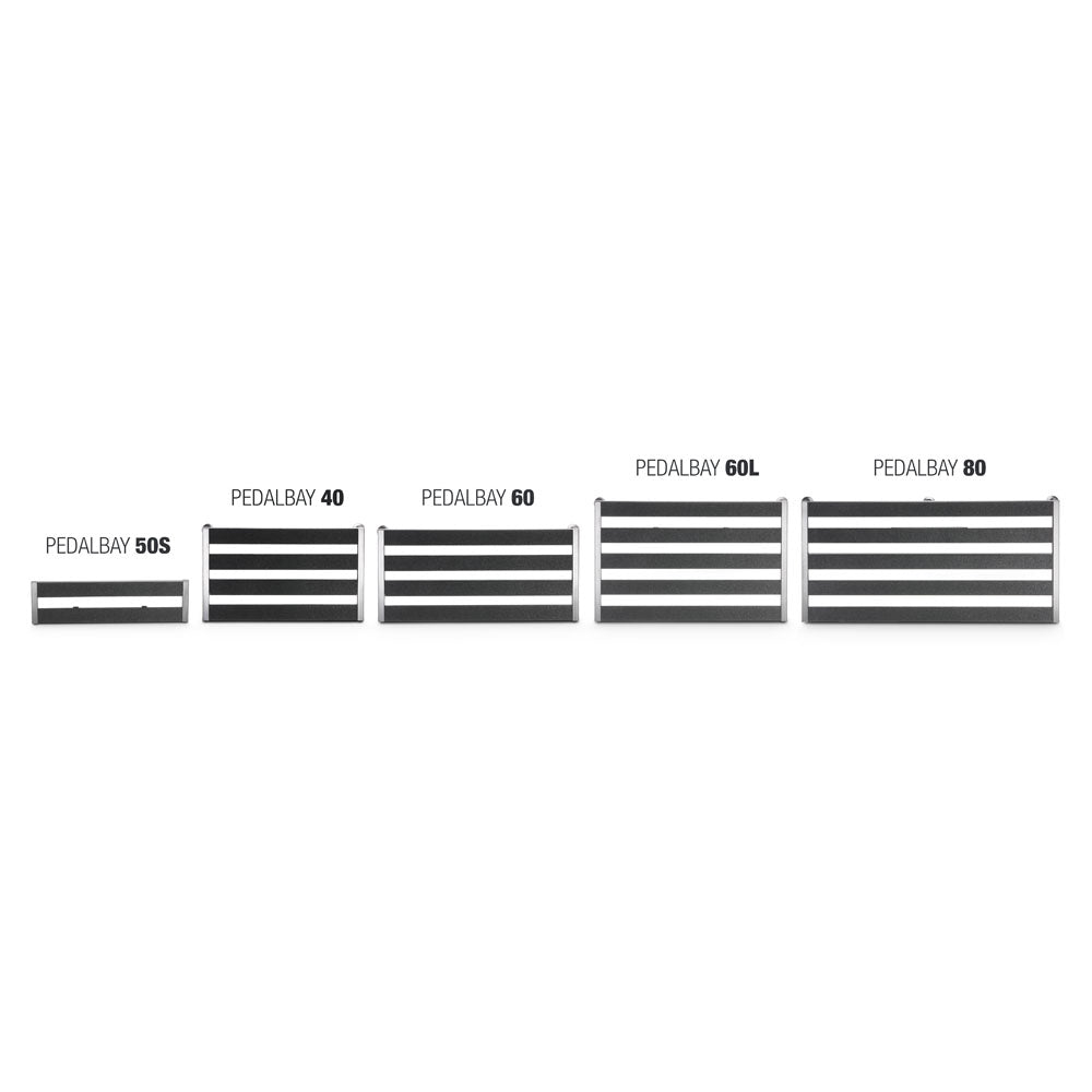 Palmer PEDALBAY® 60 - Lätt, justerbart pedalboard med skyddande softcase, 60 cm