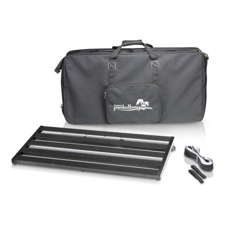 Palmer PEDALBAY® 80 - Lätt, variabelt pedalboard med skyddande softcase, 80 cm