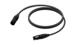 ProCab 3 pol DMX/AES XLR han > XLR hun m/sort Neutrik - 1 m