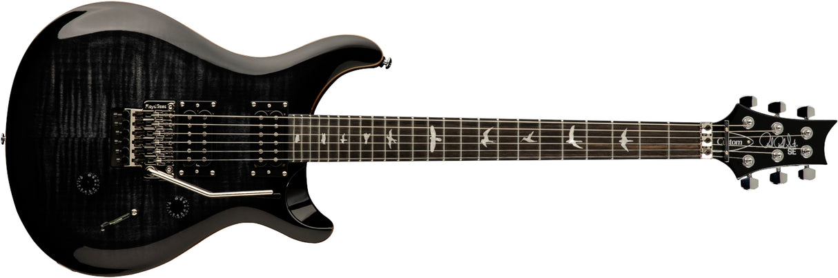 PRS SE Custom 24 Floyd Rose elgitarr ( Charcoal Burst )